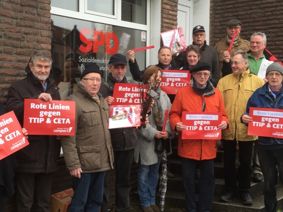 Der SPD in Dülmen auf die Pelle gerückt. Foto: BI Havixbeck